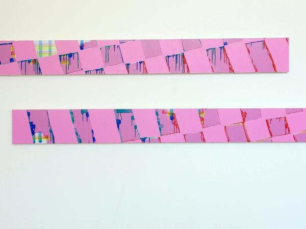 Purple Grid in Two Stripes