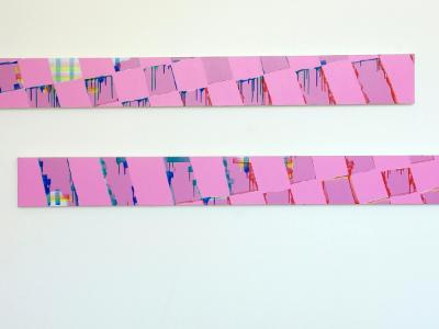 Purple Grid in Two Stripes