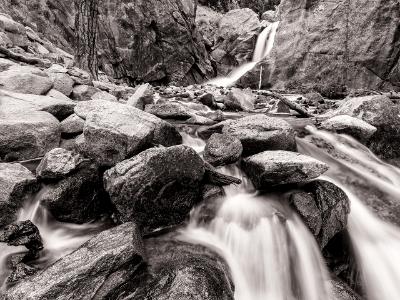 North Boulder Creek and Falls B&W North Boulder Creek and Falls B&W