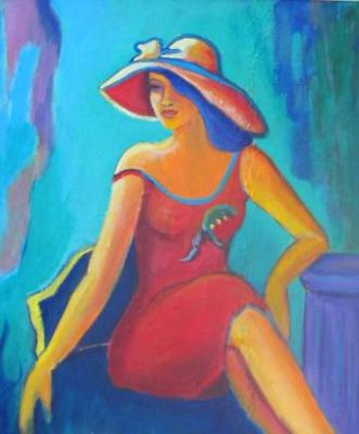 LADY IN RED - SOLD