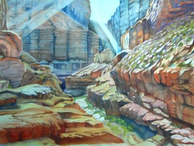 Daybreak in Upper North Canyon - Grand Canyon Daybreak in Upper North Canyon - Grand Canyon