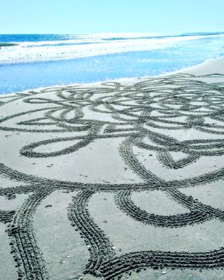 Large scale sand mandala 