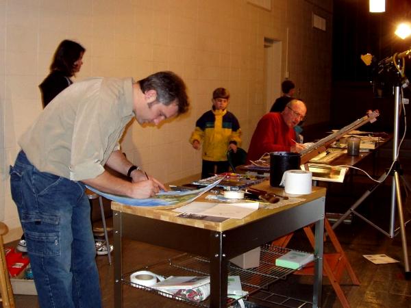 Jason and Jack Dorsey doing watercolor illustrations Jason and Jack Dorsey doing watercolor illustrations