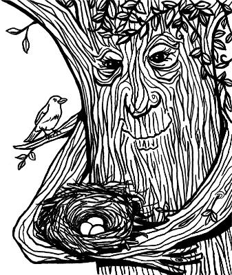 Tree Cradling Nest Tree Cradling Nest