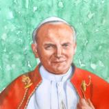 Portrait of Pope JOHN PAUL II, 80cm x 60cm, 2014