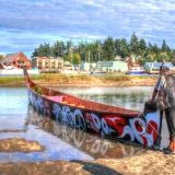 Paddle In Swinomish 8x10 on metal