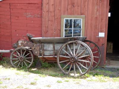 Buggy by the Barn