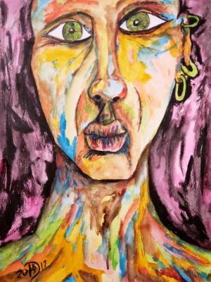 She contemplates the things she will do to the man who took her ear as a trophy. She contemplates the things she will do to the man who took her ear as a trophy.