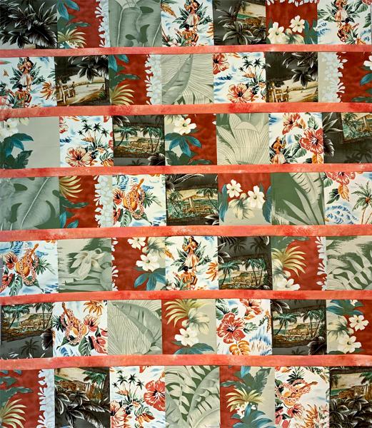 Lap Quilt made from Hawaiian Shirts.
