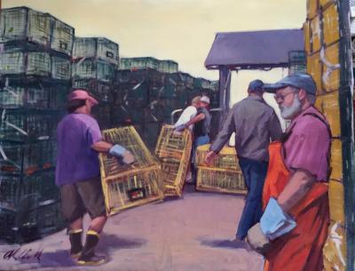 Trap Day 22x28" oil Trap Day 22x28" oil