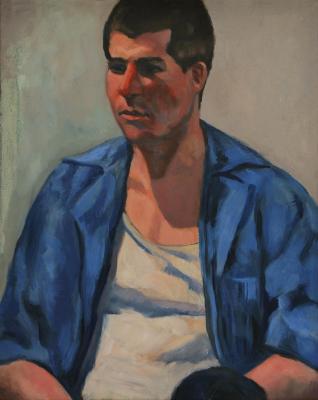 Young Man in Blue