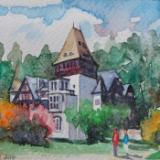 Pelisor castle (Romania), 12.5 cm x 9cm, 2017