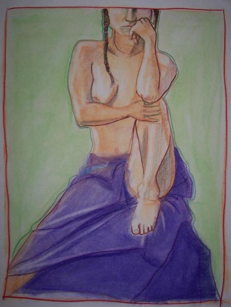 Leah, Purple Sarong