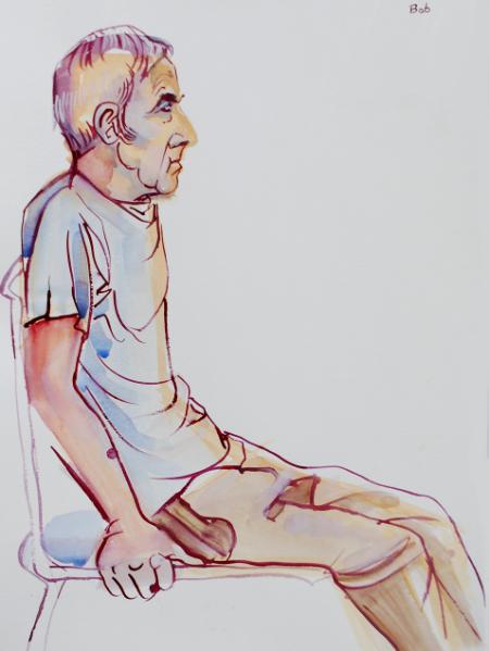 Bob, Seated Profile