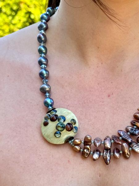 Asymmetrical Art Bead Necklace