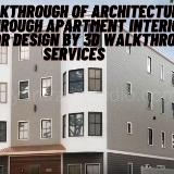 3d walkthrough of architectural walkthrough Apartment Interior & Exterior design by 3d walkthrough services, San Francisco, Cali