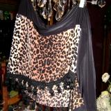 Zeina/ Leopard & Black ~ $39