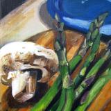 Mushroom and asparagus