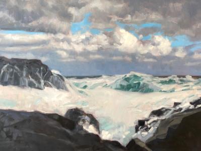 Big Wave 24x36" oil Big Wave 24x36" oil