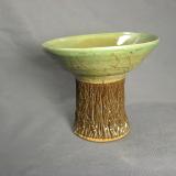 110719.C Asian Vase with Treebark Carving