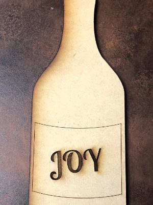 Joy Wine Bottle