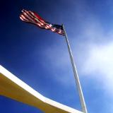 Flag on the Arizona Memorial