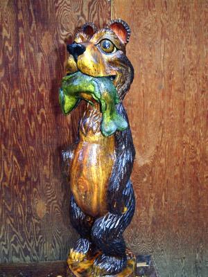 Bear with Trout  $295.00 9"X33"