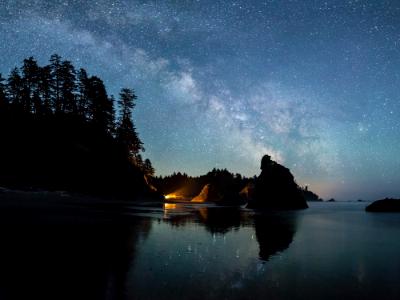 Milky Way over Ruby Beach Milky Way over Ruby Beach