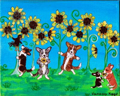 Cardigans and SunFlowers 6.5" Cardigans and SunFlowers 6.5"