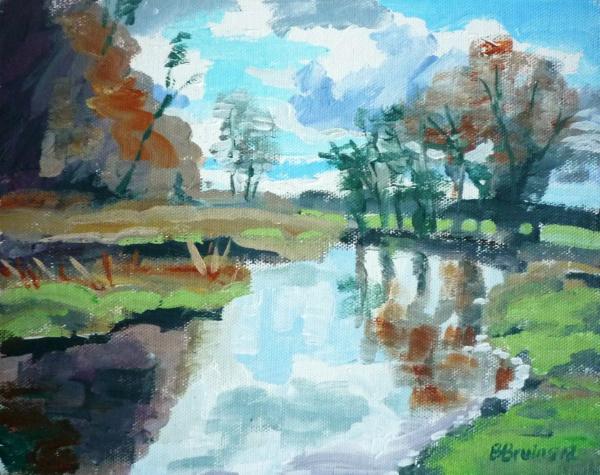 Autumn on the river Otter, Ottery St Mary