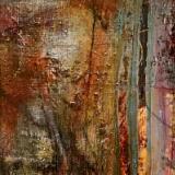 Matted Mini Abstract 16 (Orange series 13-18)