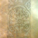 Gold & silver stencil detail