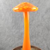 #04112403 LG mushroom with glass stake 13''Hx 6''W $100