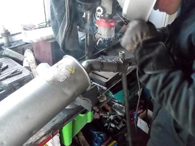 Final welding of exhaust