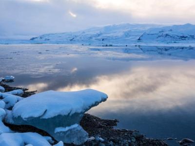 Jokulsarlon Soft Sunset Jokulsarlon Soft Sunset