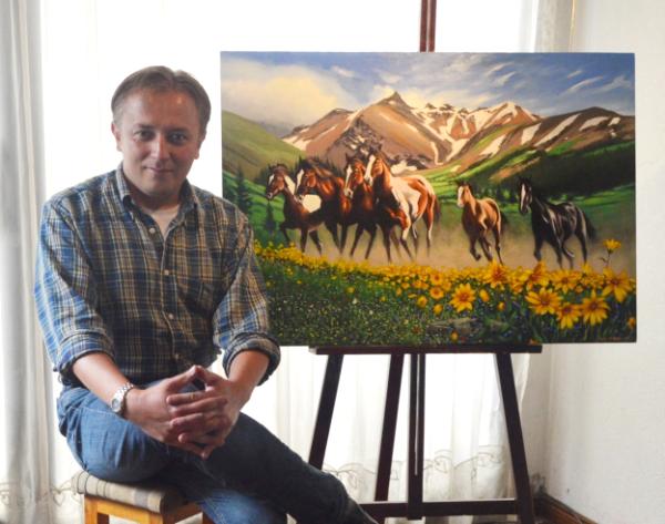 The wild horses of the Chilcotin mountains - Canada, 100cm x 80cm, 2018