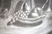 Still Life of Fruit - Charcoal Still Life of Fruit - Charcoal