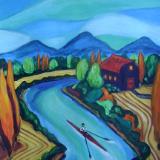 Rower on the Snohomish River