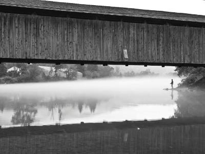Foggy Downsville Bridge Fishing Foggy Downsville Bridge Fishing