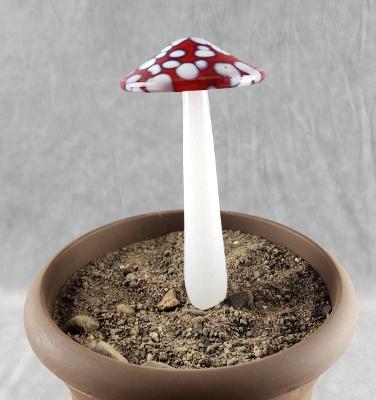 #04152406 mushroom with glass stake 7''Hx4''W $70 #04152406 mushroom with glass stake 7''Hx4''W $70