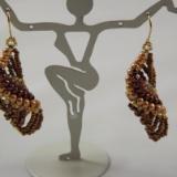 E-26 Bronze Beaded Earrings