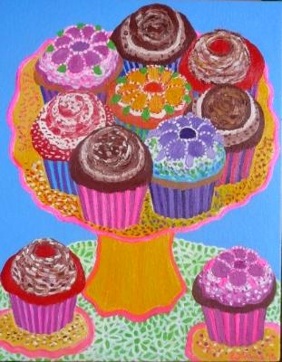 Happy Cupcake Platter Happy Cupcake Platter