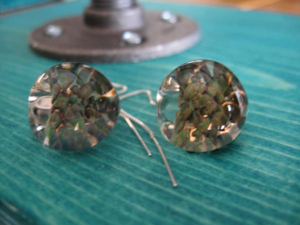 14-073 Sterling and Boro Teardrop Earrings