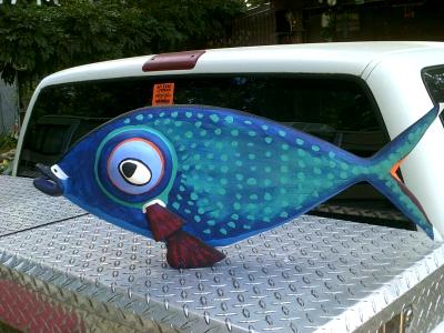 Blue bugeye fish
