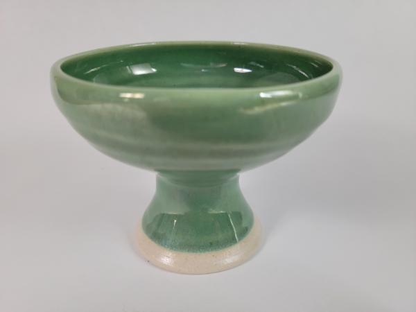 Flower vase/goblet with flower frog - Item# 161129.F