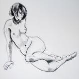 Female Nude, Legs Bent