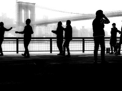Brooklyn Bridge Silhouettes