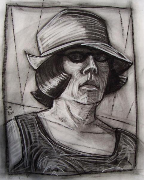 Self-Portrait with Hat