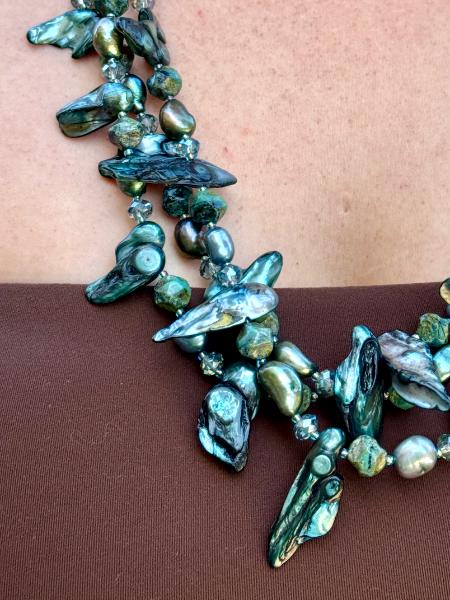 Deep Blue Sea Multi-Strand Necklace