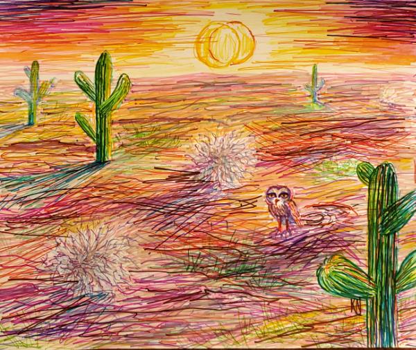 Felt Ink(Sharpies) Pen exhibit - katnaj Artworks *Colors in Harmony ...